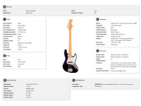 Fender Player II Mod J Bass V MN DSK Fender Player II Mod J Bass V MN DSK